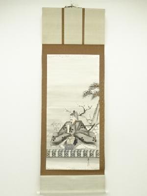 昇月筆　天神図　肉筆紙本掛軸